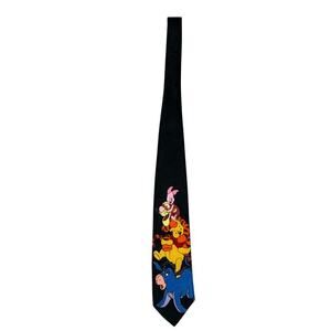 Vintage Winnie The Pooh, Tigger, Piglet & Eeyore Black‎ Tie NWT